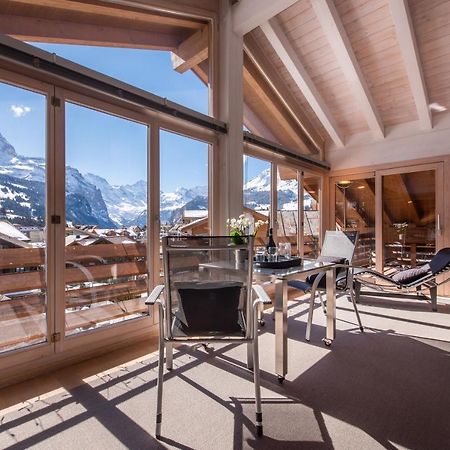 Chalet Schneehoren Penthouse Wengen Dış mekan fotoğraf