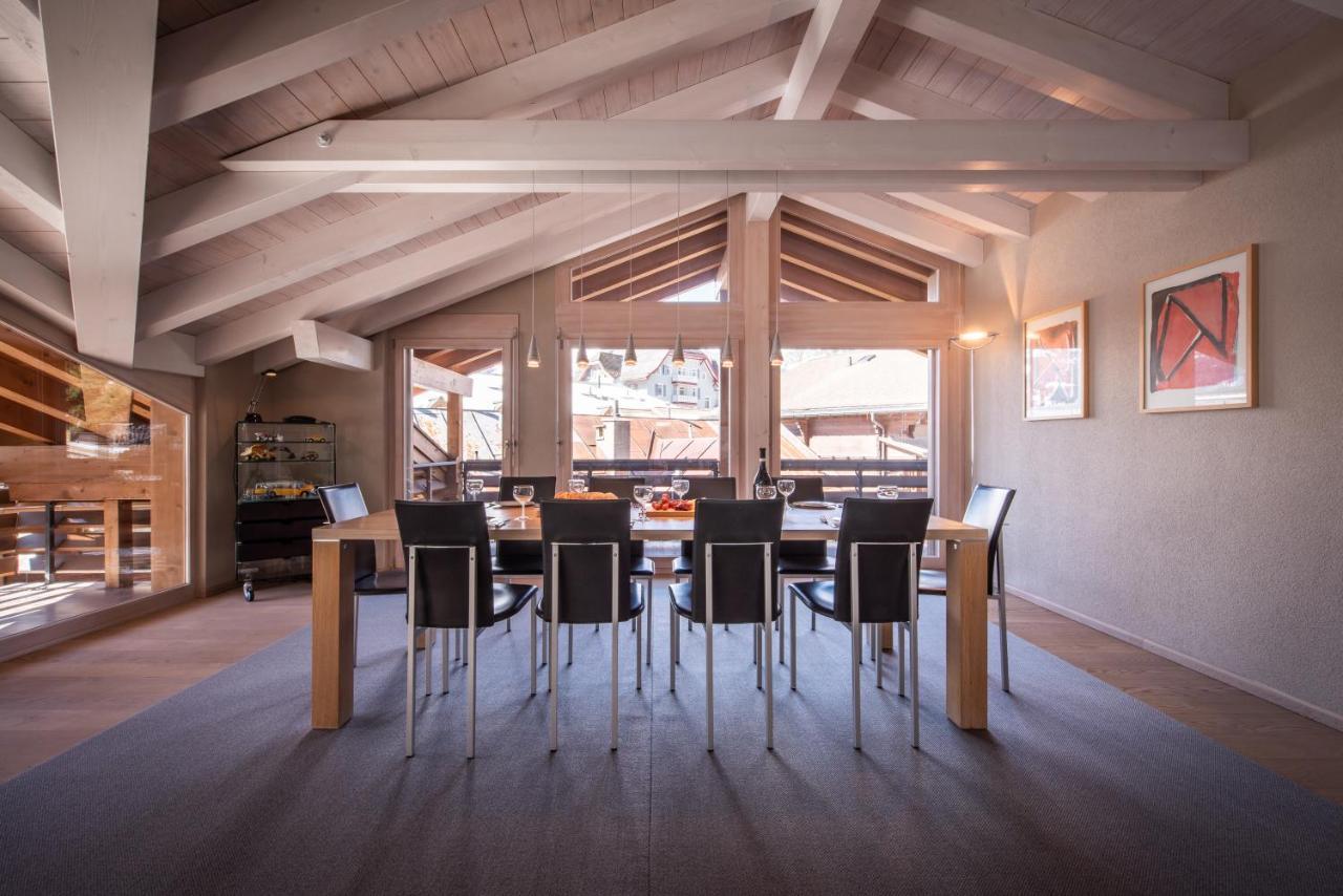 Chalet Schneehoren Penthouse Wengen Dış mekan fotoğraf