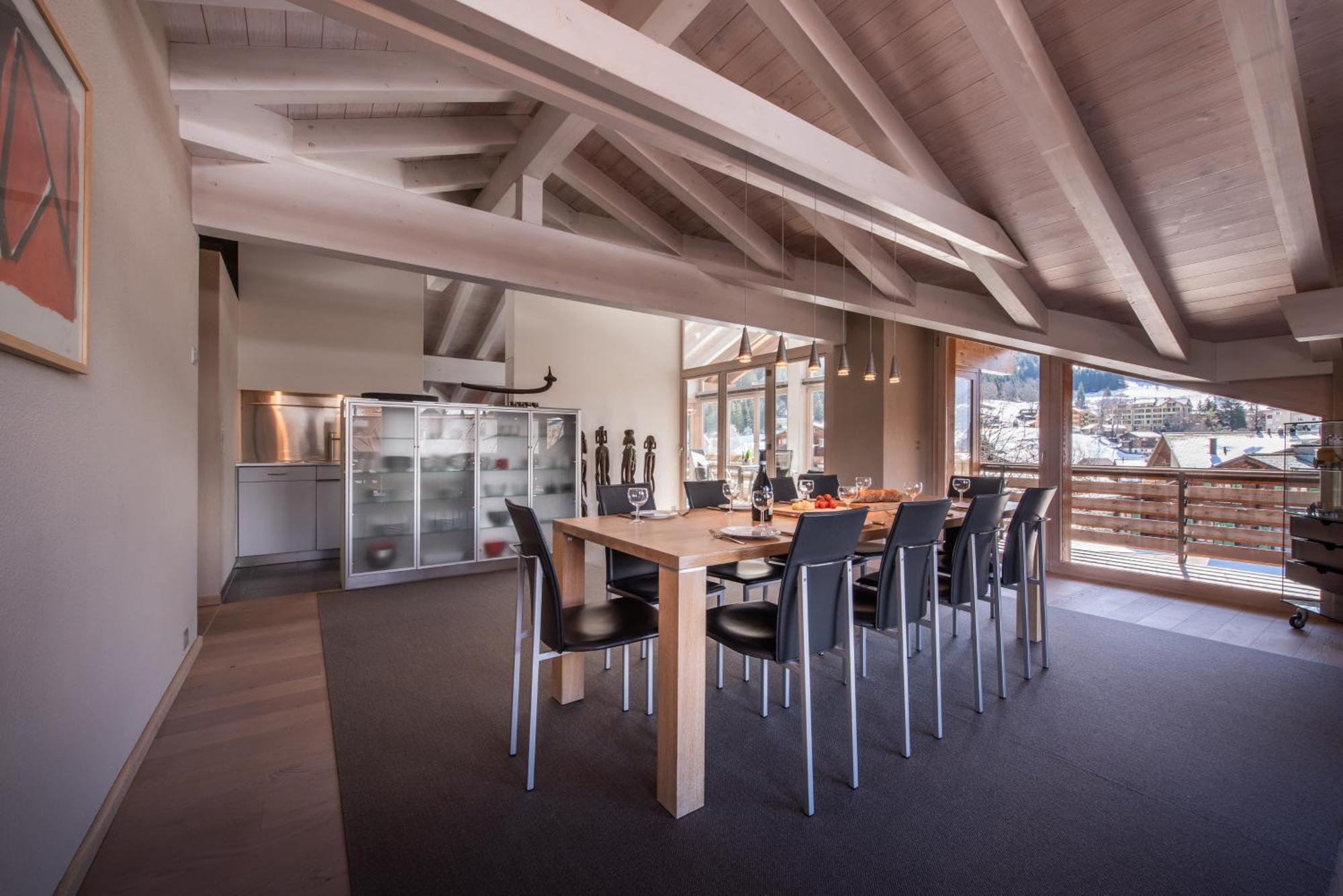 Chalet Schneehoren Penthouse Wengen Dış mekan fotoğraf