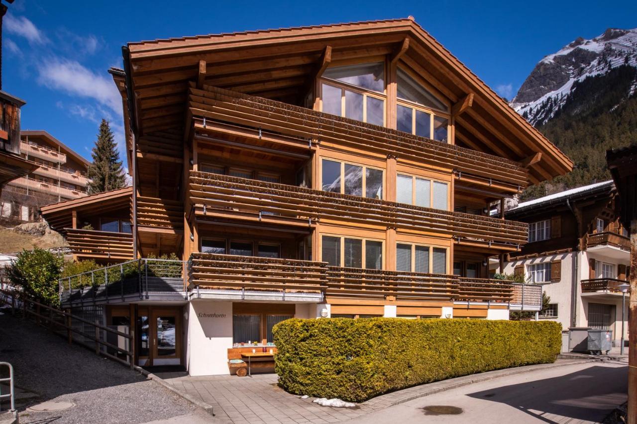 Chalet Schneehoren Penthouse Wengen Dış mekan fotoğraf