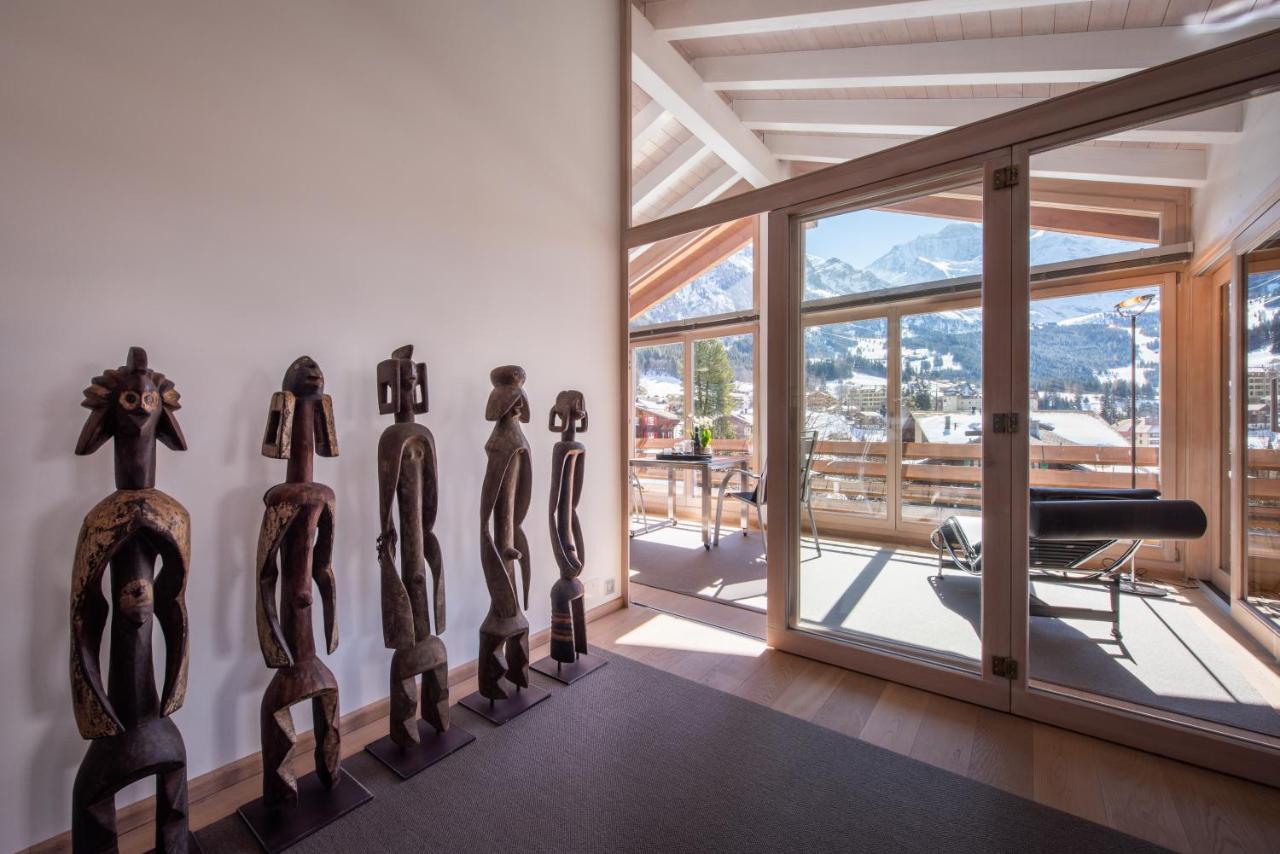 Chalet Schneehoren Penthouse Wengen Dış mekan fotoğraf