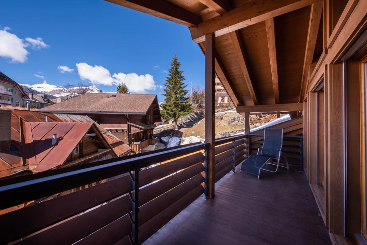 Chalet Schneehoren Penthouse Wengen Dış mekan fotoğraf